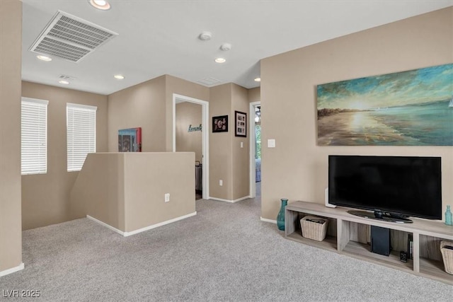 10230 Danskin Dr, Las Vegas, NV 89166 - carpeted living area with baseboards and recessed lighting