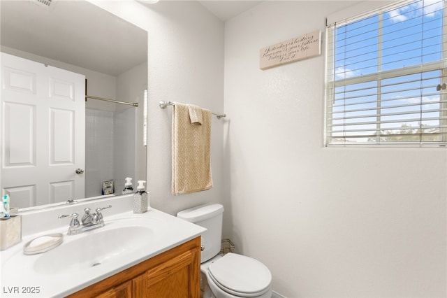 6488 Bentley Wood Ct, Las Vegas, NV 89130 - full bath featuring toilet, vanity, and a shower