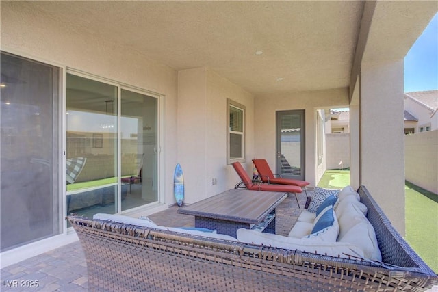 709 Corelli Cove St, Henderson, NV 89011 - view of patio featuring an outdoor living space