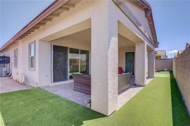 709 Corelli Cove St, Henderson, NV 89011 - back of house featuring a patio area, stucco siding, and central AC