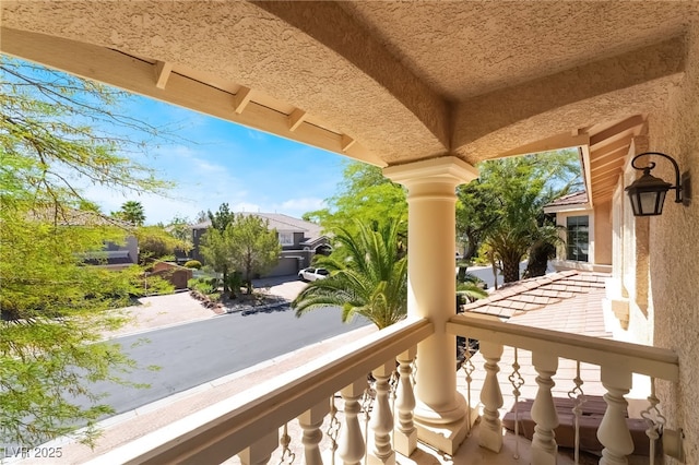 view of balcony