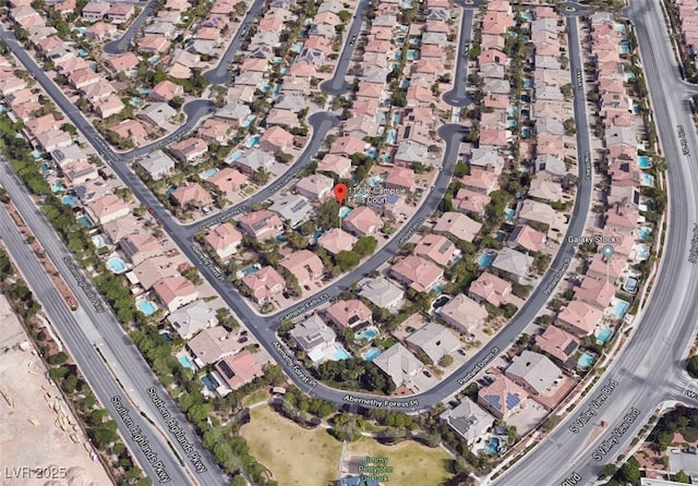 aerial overview of property's location
