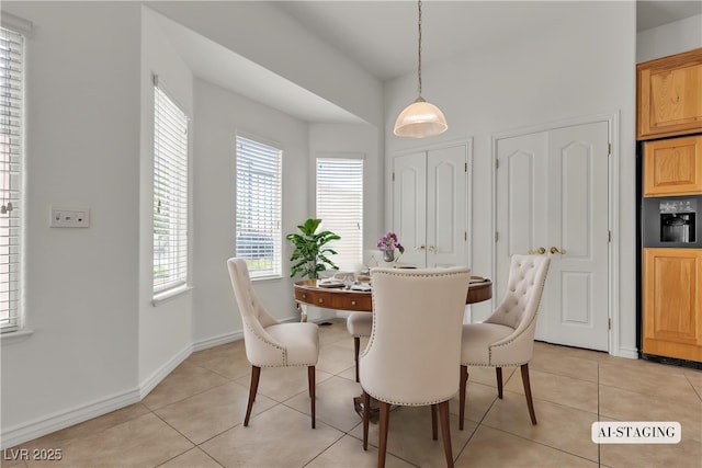 1532 Via Cassia, Henderson, NV 89052 - dining area featuring light tile patterned floors and baseboards
