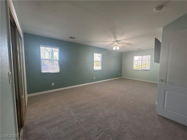 1532 Via Cassia, Henderson, NV 89052 - unfurnished bedroom with baseboards, carpet flooring, and a ceiling fan