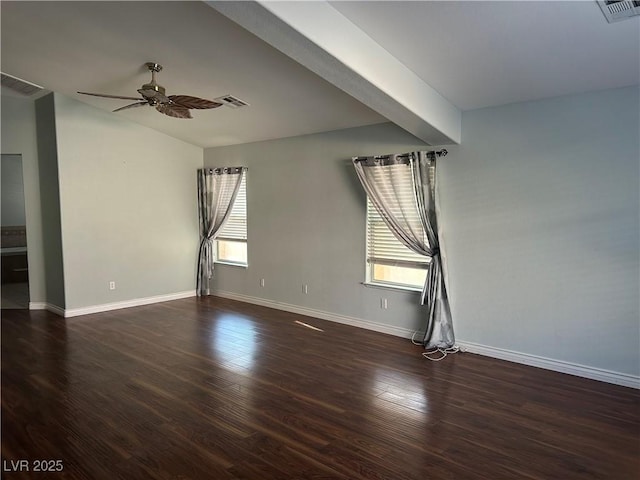 1532 Via Cassia, Henderson, NV 89052 - unfurnished room featuring ceiling fan, baseboards, and wood finished floors