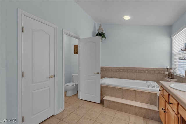 1532 Via Cassia, Henderson, NV 89052 - full bathroom with a bath, vanity, and tile patterned flooring