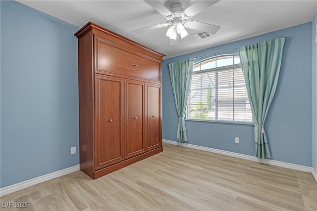 1532 Via Cassia, Henderson, NV 89052 - unfurnished bedroom featuring light wood-style floors and a ceiling fan