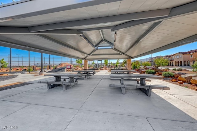 view of property's community with a gazebo