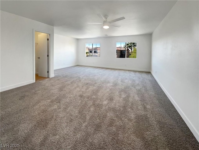 983 Plantain Lily Ave, Las Vegas, NV 89183 - empty room with carpet floors, a ceiling fan, and baseboards