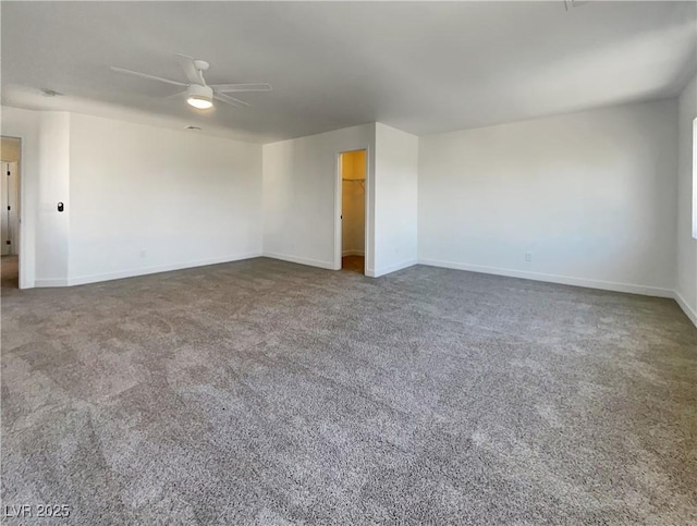 983 Plantain Lily Ave, Las Vegas, NV 89183 - spare room featuring carpet flooring, a ceiling fan, and baseboards