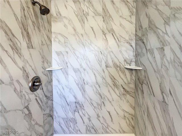 983 Plantain Lily Ave, Las Vegas, NV 89183 - detailed view of a marble finish shower