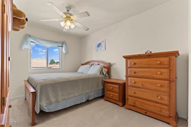 2024 Spruce Brook Dr, Henderson, NV 89074 - bedroom featuring light colored carpet and ceiling fan