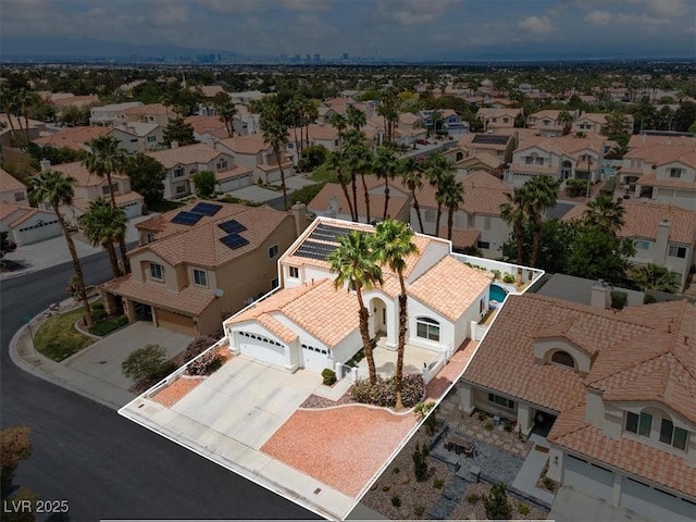 2024 Spruce Brook Dr, Henderson, NV 89074 - aerial view of residential area with property boundaries highlighted
