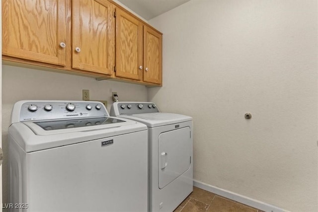 2024 Spruce Brook Dr, Henderson, NV 89074 - laundry area featuring separate washer and dryer, baseboards, and cabinet space