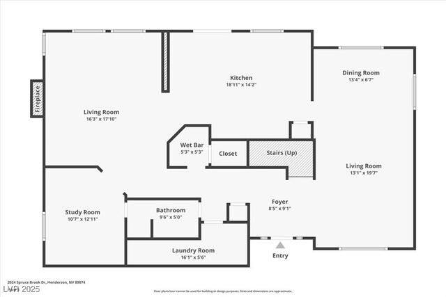 2024 Spruce Brook Dr, Henderson, NV 89074 - room layout