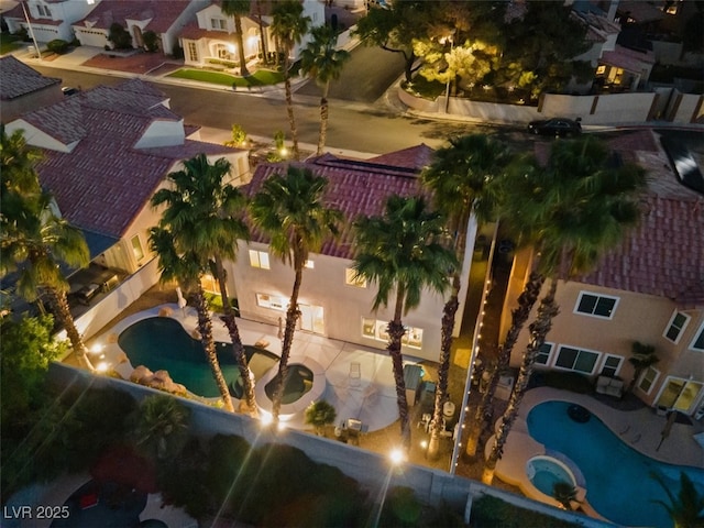 2024 Spruce Brook Dr, Henderson, NV 89074 - aerial view of property and surrounding area with a pool