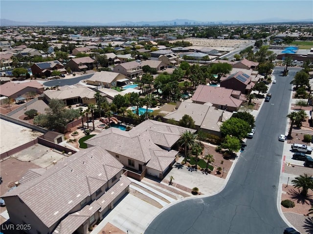 6224 Red Pine Ct, Las Vegas, NV 89130 - aerial view of residential area featuring a mountainous background