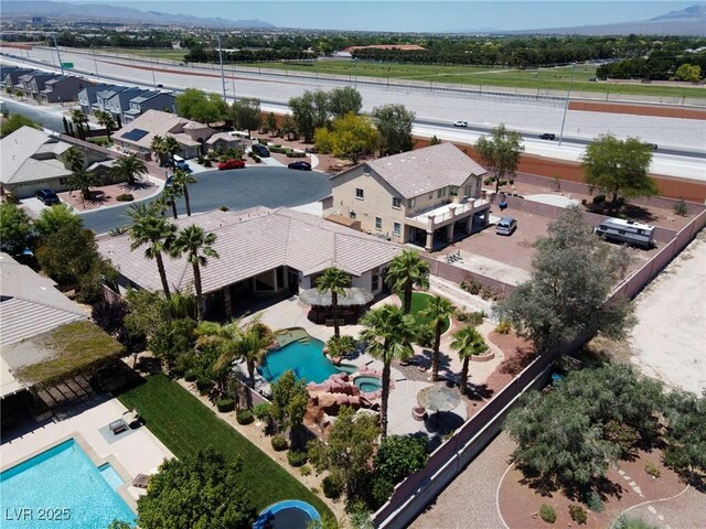 6224 Red Pine Ct, Las Vegas, NV 89130 - drone / aerial view of a pool
