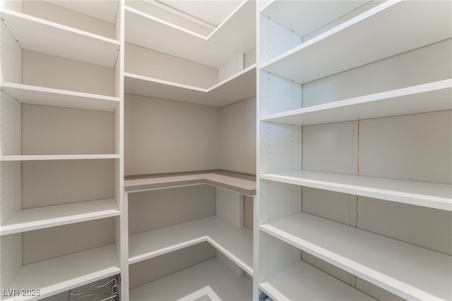 view of storage area