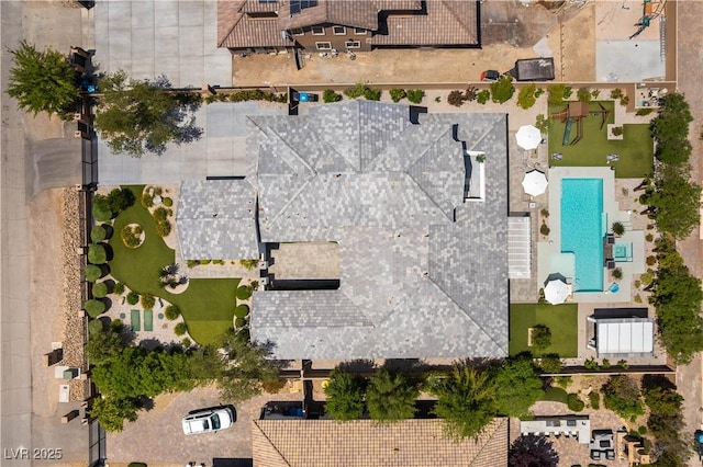 3458 W Agate Ave, Las Vegas, NV 89139 - bird's eye view of a pool