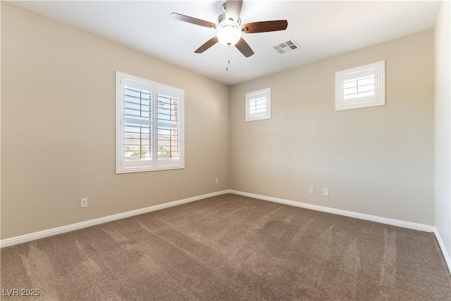 11228 Hedgemont Ave, Las Vegas, NV 89138 - carpeted empty room featuring baseboards and a ceiling fan