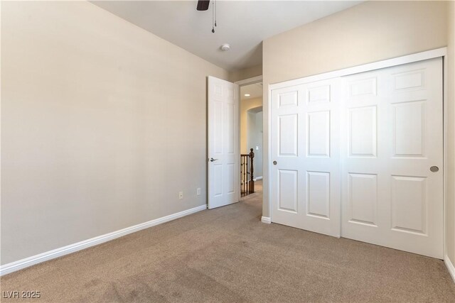 11228 Hedgemont Ave, Las Vegas, NV 89138 - unfurnished bedroom with carpet, baseboards, and a closet