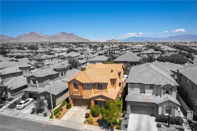 11228 Hedgemont Ave, Las Vegas, NV 89138 - aerial perspective of suburban area with mountains