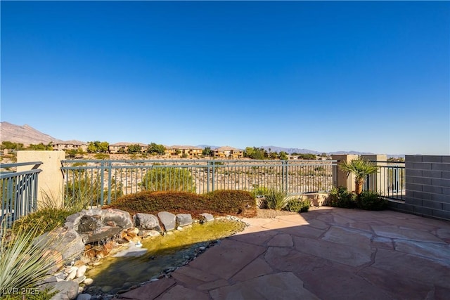 10336 Birch Bluff Ln, Las Vegas, NV 89145 - view of patio / terrace with a mountain view
