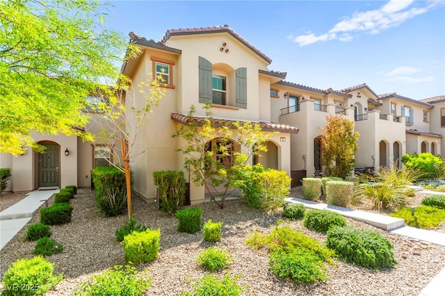 160 Lomita Heights Dr, Las Vegas, NV 89138 - mediterranean / spanish home featuring a tile roof and stucco siding