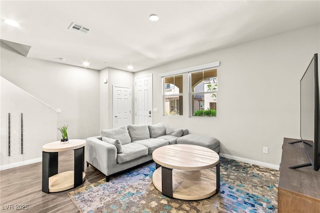 160 Lomita Heights Dr, Las Vegas, NV 89138 - living room with wood finished floors and recessed lighting