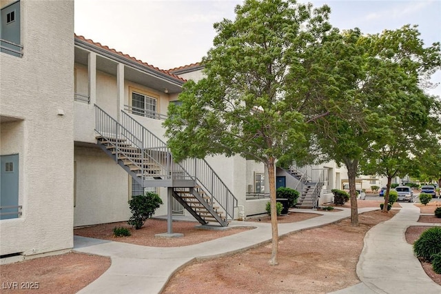 view of property's community with stairs