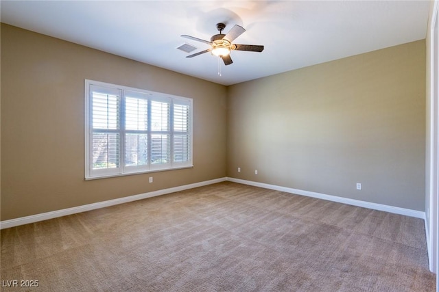 7434 Eggshell Dr, North Las Vegas, NV 89084 - carpeted spare room featuring ceiling fan and baseboards