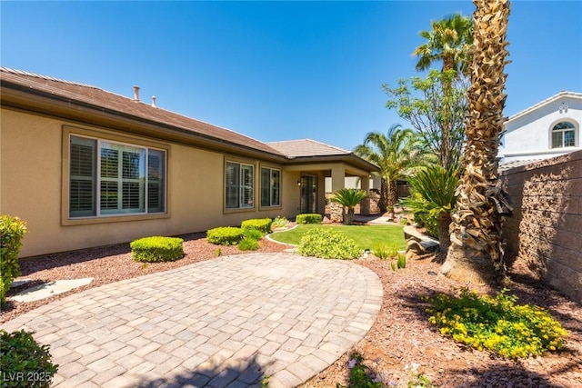 7434 Eggshell Dr, North Las Vegas, NV 89084 - view of yard with a patio and fence
