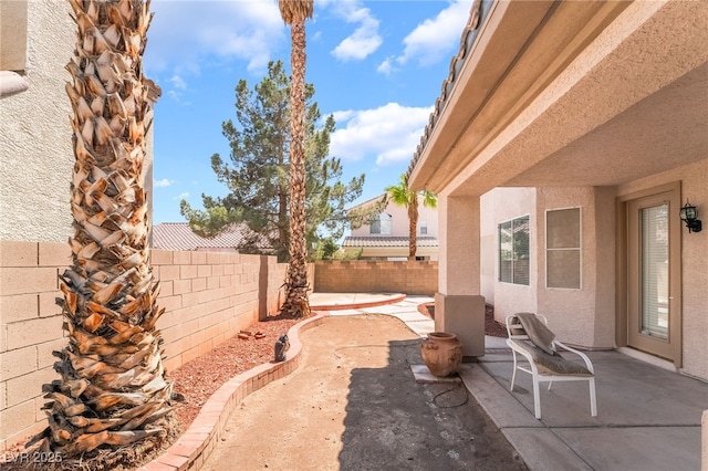 view of patio / terrace featuring a fenced backyard