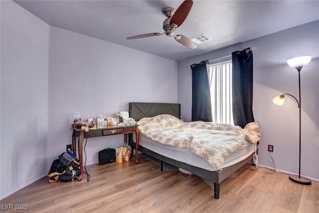 9065 W Torino Ave, Las Vegas, NV 89148 - bedroom with wood finished floors and ceiling fan