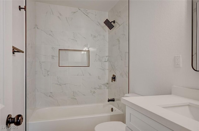 8412 Mulcahy Ave, Las Vegas, NV 89145 - full bath featuring washtub / shower combination, vanity, and toilet