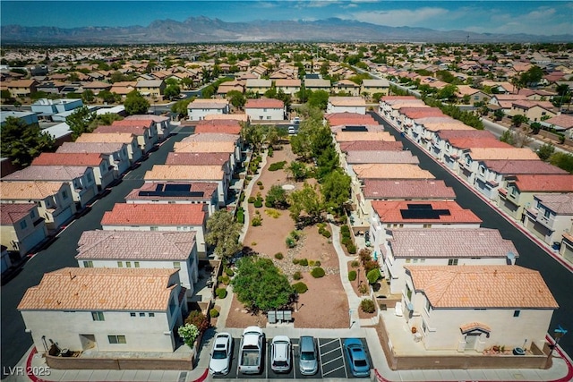 3120 Inlet Bay Ave, North Las Vegas, NV 89031 - aerial view of residential area featuring a mountainous background