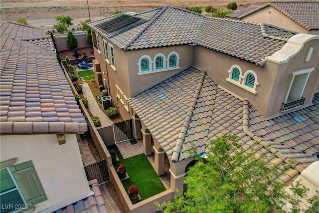 view from above of property