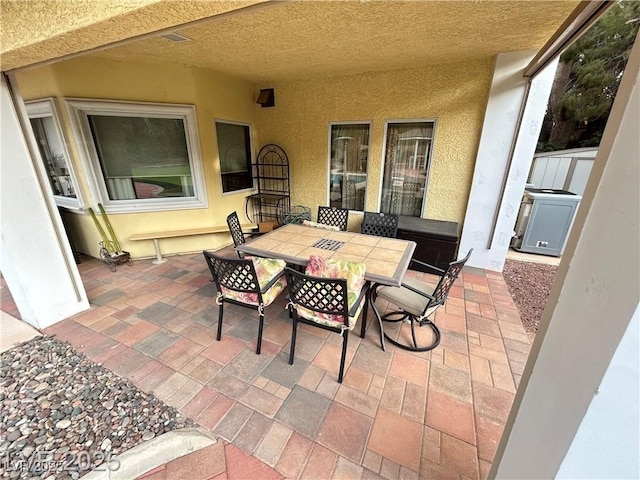 view of patio / terrace featuring outdoor dining space