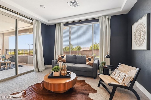 12155 Sage Thunder Ave, Las Vegas, NV 89138 - living room featuring carpet and baseboards