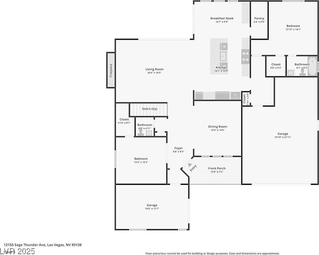 12155 Sage Thunder Ave, Las Vegas, NV 89138 - room layout