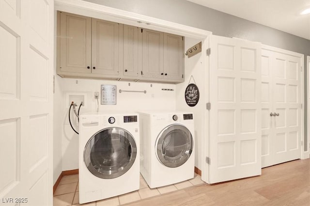 5142 Southern Hills Ln, Las Vegas, NV 89113 - laundry room featuring cabinet space, washing machine and dryer, and baseboards