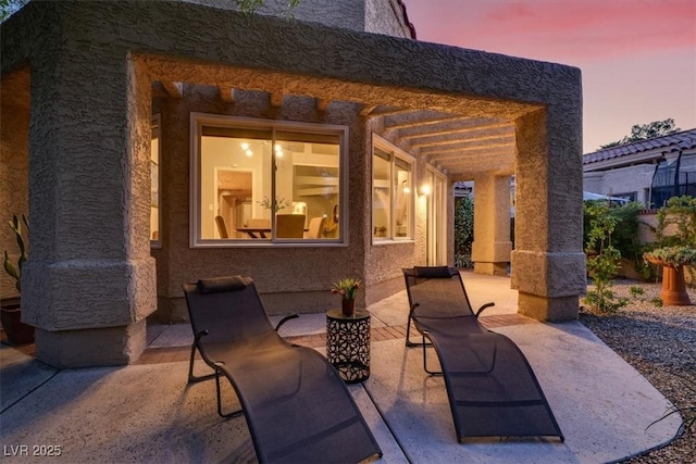5142 Southern Hills Ln, Las Vegas, NV 89113 - view of patio terrace at dusk