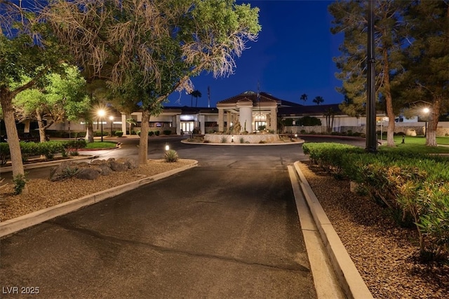5142 Southern Hills Ln, Las Vegas, NV 89113 - view of front of house with curved driveway