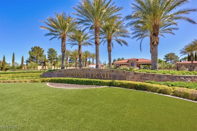 5142 Southern Hills Ln, Las Vegas, NV 89113 - community / neighborhood sign with a lawn