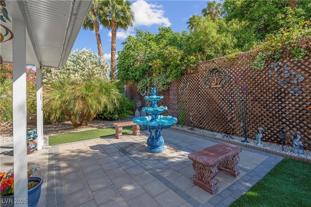 4644 Canna Dr, Las Vegas, NV 89122 - view of patio / terrace featuring fence