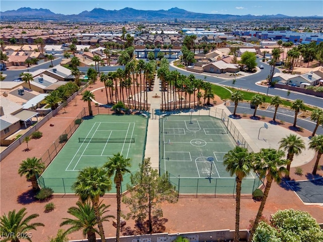 4644 Canna Dr, Las Vegas, NV 89122 - aerial view of residential area featuring a mountain backdrop