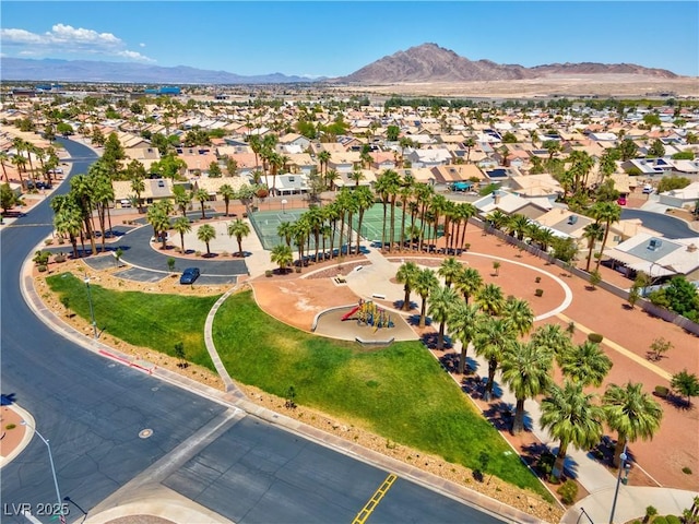 4644 Canna Dr, Las Vegas, NV 89122 - aerial view of residential area featuring mountains