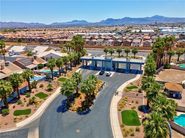 4644 Canna Dr, Las Vegas, NV 89122 - aerial perspective of suburban area with a mountain backdrop