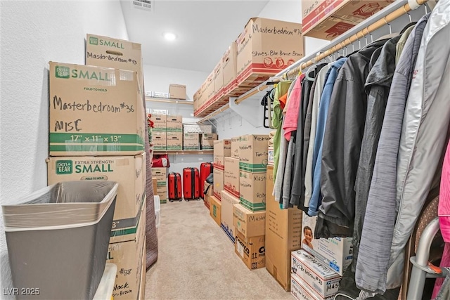 view of storage room